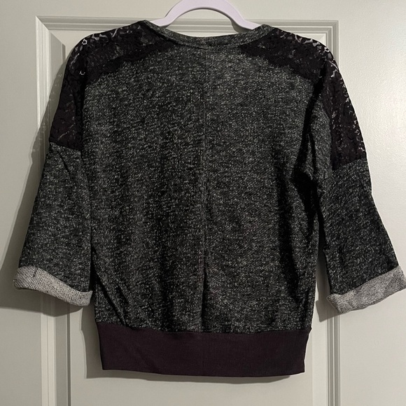 Sweater with Lace Accents - Picture 2 of 4